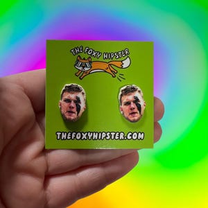 Aidan Hutchinson Dan Campbell Detroit Coach Stud Earrings Gift Idea