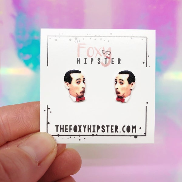 Pee Wee Herman Stud Earrings Gift Idea