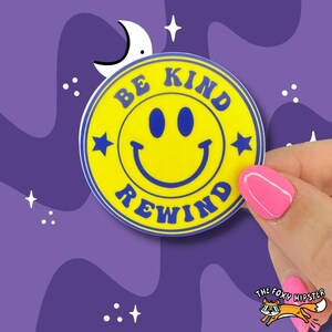 Be Kind Rewind VHS Vinyl Sticker | Waterbottle Sticker | Laptop Sticker | 90&#39;s Nostalgia