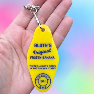 Bluths Original Frozen Banana Acrylic Motel Keychain