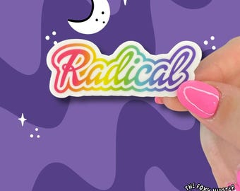 Radical 90’s Vinyl Sticker | Waterbottle Sticker | Laptop Sticker | 90's Nostalgia