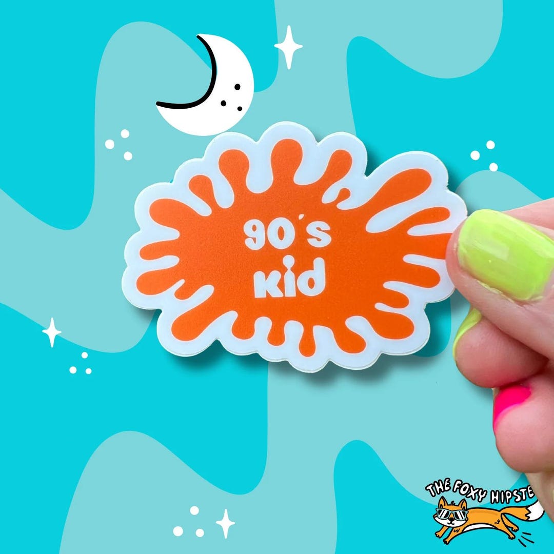 90’s Kid Splat Vinyl Sticker - Etsy