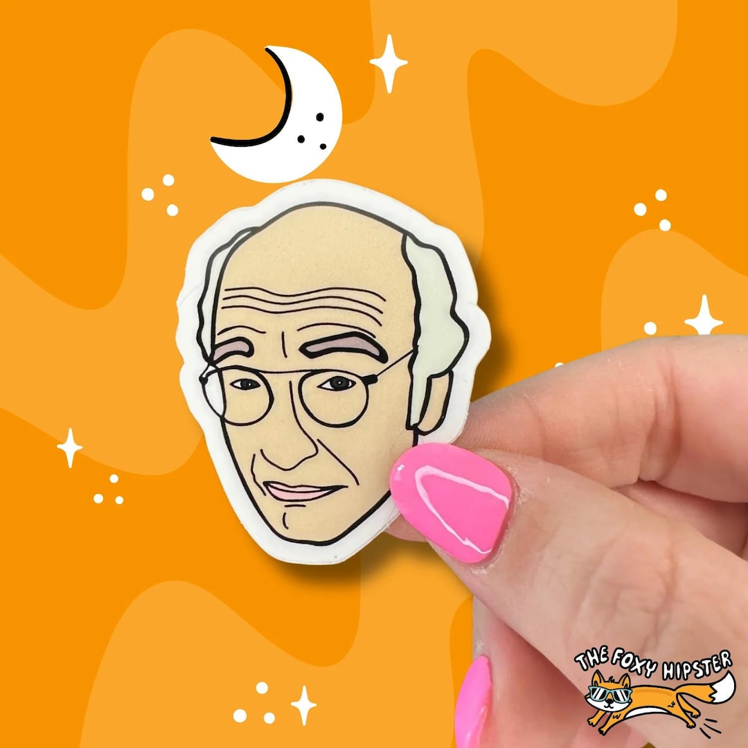 Sticker For Larry Larry David Vinyl Sticker Funny Decal Nostalgic, Water Bottle Sticker ...