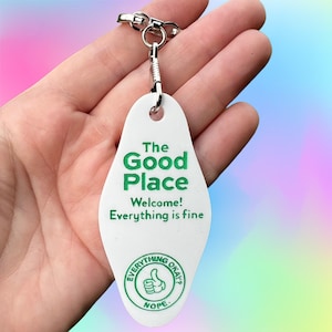 The Good Place Acrylic Motel Keychain