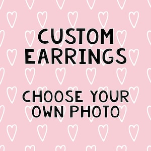 Custom Stud Earrings Gift Idea