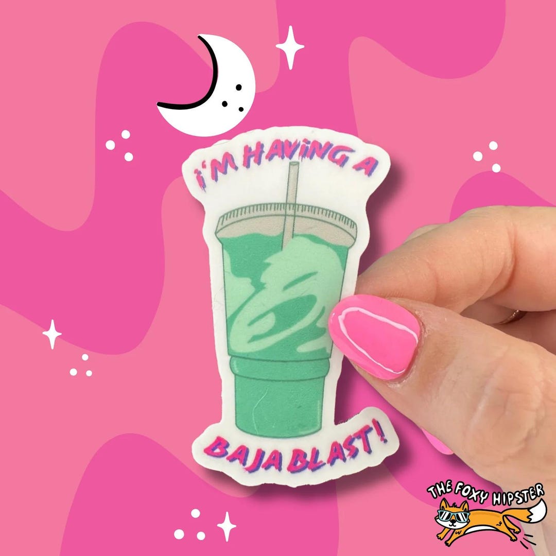 Baja Blast Vinyl Sticker - Etsy