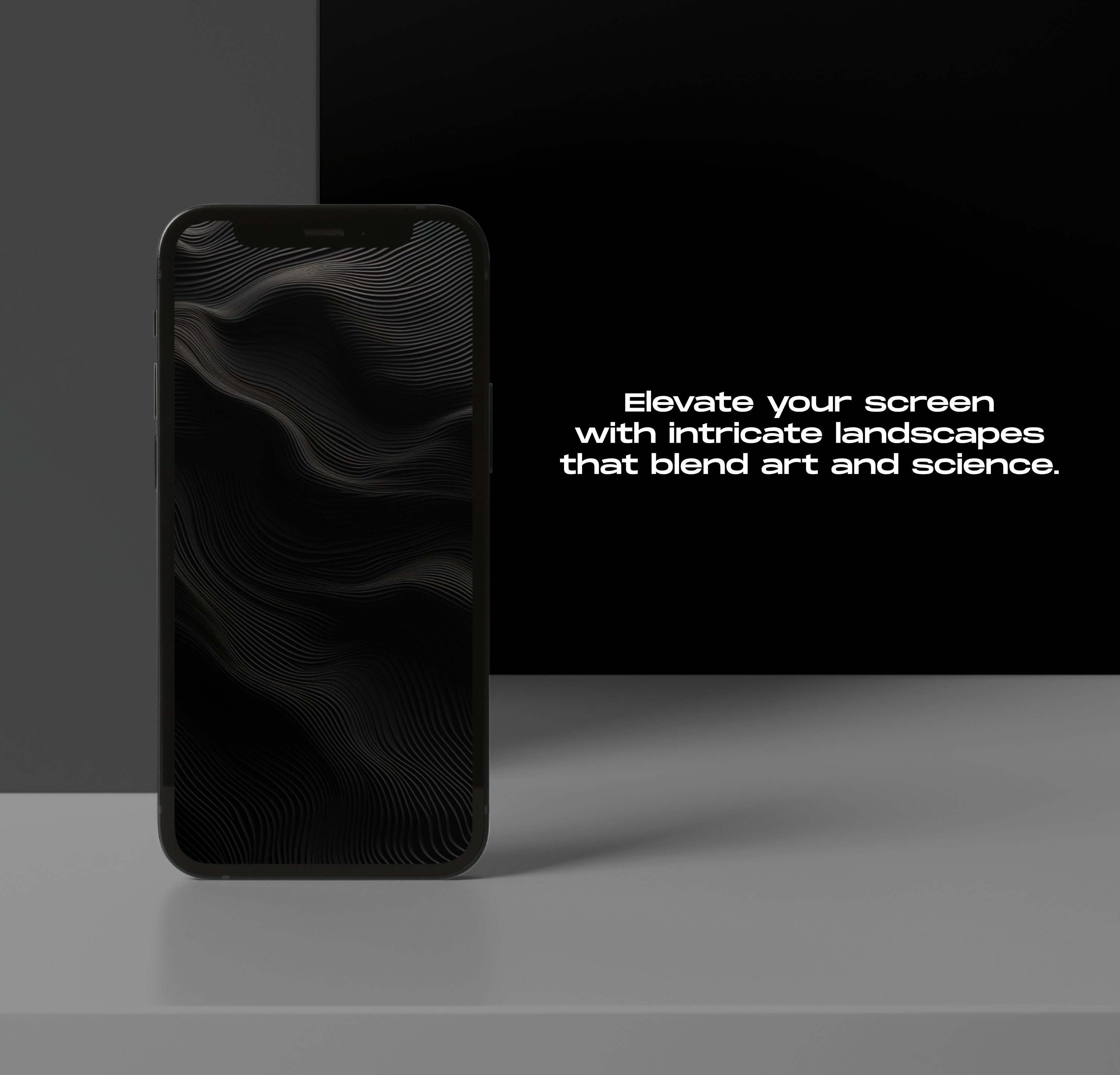 Topography Wallpaper Pack, Intricate Landscape Art, Smartphone Screen ...
