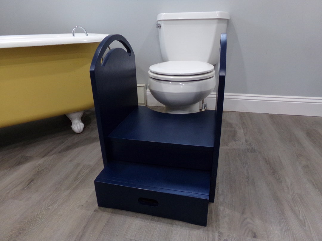 Potty Training Step Stool Midnight Blue Etsy