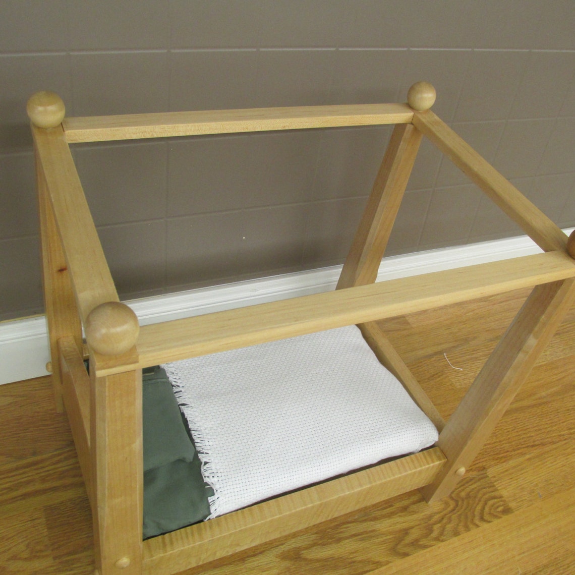 Canopy Doll Bed Maple Wood With a Clear Finish Etsy