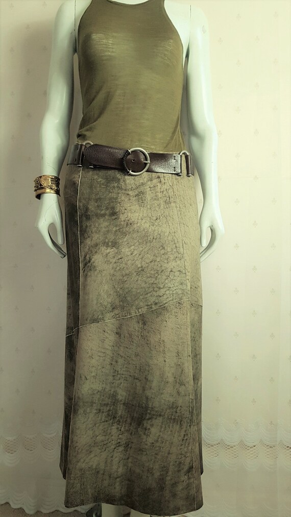 PAG Pier Antonio Gasparai Leather Panel Skirt - UK