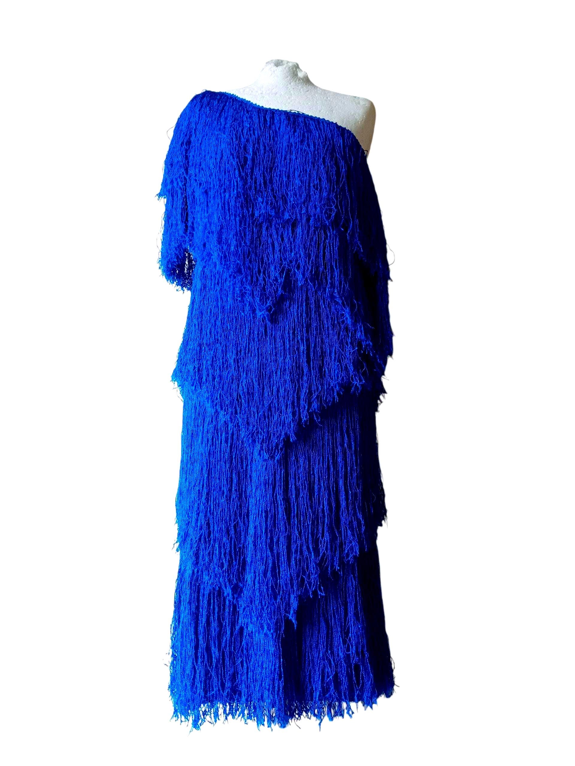 blue gogo dress GoGo See Line Woman Dress main image 0