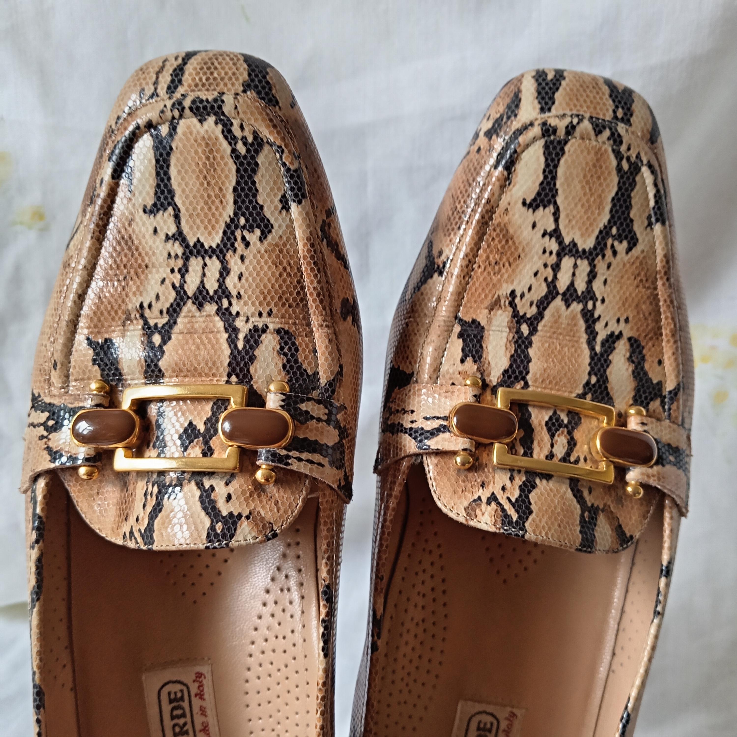 Snakeskin Loafers - Etsy Australia