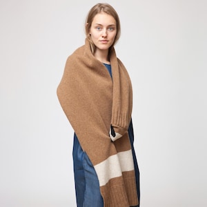 Sloth Scarf - knitted scarf with lambswool, a scarf for animal friends