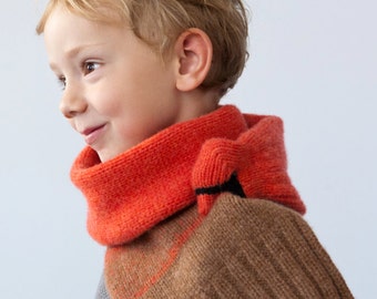 Bird scarf- Red cardinal for kids- Present for children