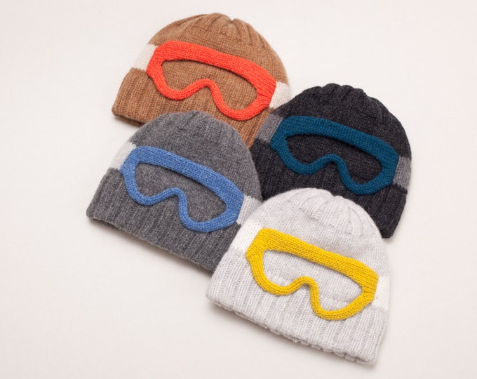 Ski Goggles Necklace Sterling Silver Ski Goggles Charm on a