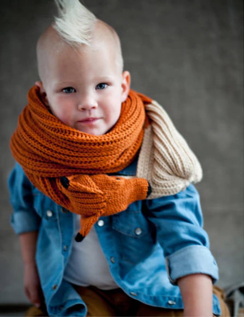 KNITTING PATTERN, Fox Scarf by Nina Führer, detailed instruction in english and german image 5