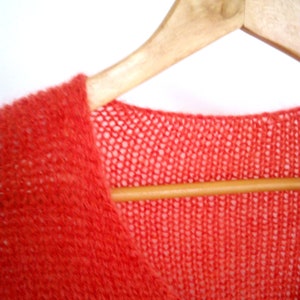 Pull en mohair, grosse maille, léger et moelleux image 7