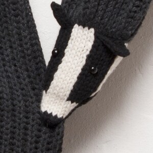 KNITTING PATTERN, Badger Scarf by Nina Führer image 2