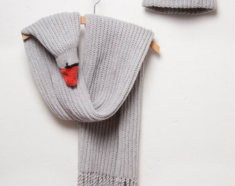 birdy scarf with hat