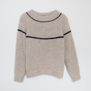 Geometric Beige Jumper image 6