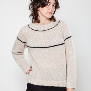 Geometric Beige Jumper image 5