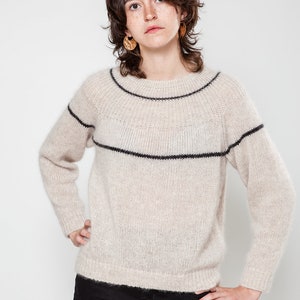 Geometric Beige Jumper image 3