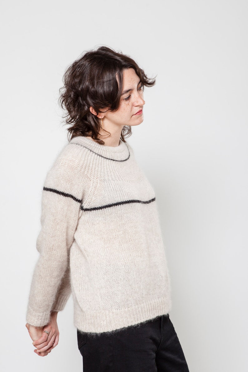 Geometric Beige Jumper image 4