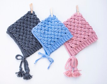 Tapestry of Love Bonnet PDF haakpatroon, babymuts, capuchon