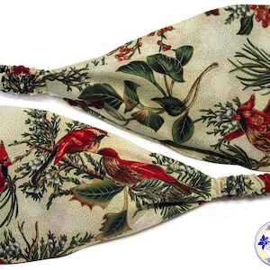 Cardinal Headbands for Women, Wide Hair Loss Head Covering, Head Scarf Bandana Head Wrap, 5 Inch Wide Top with Elastic Back, by Sheylily