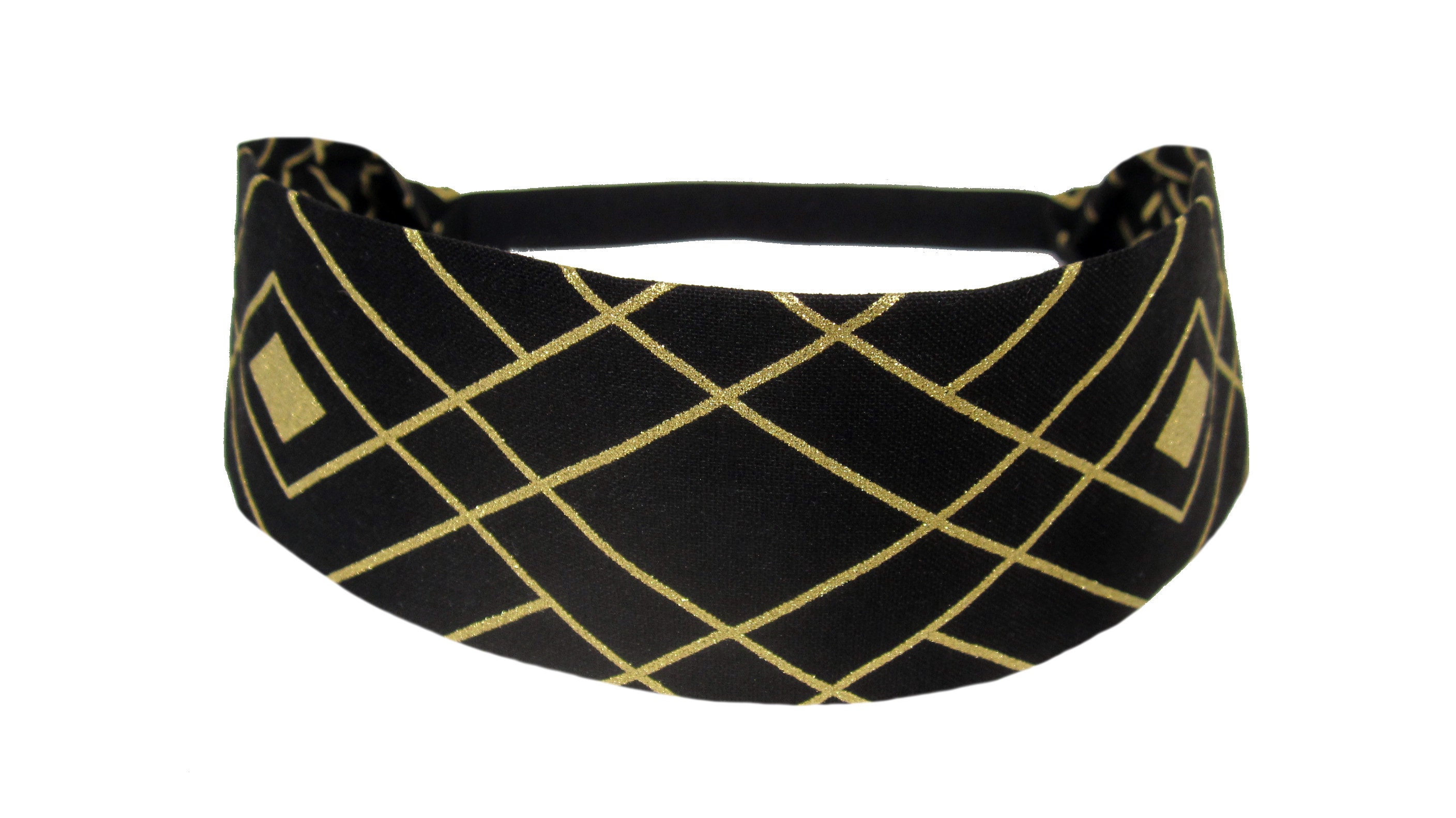 Dressy Black Fashion Headbands for Women Metallic Gold Etsy.de