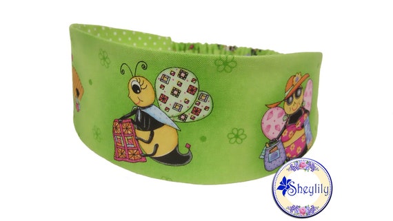 Honey Bee Headbands for Women Reversible Bee and Polka Dot  display picture 2