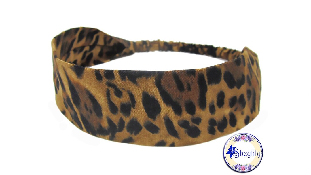 Cheetah Print Headbands for Women Exotic Jaguar Bandana Etsy.de