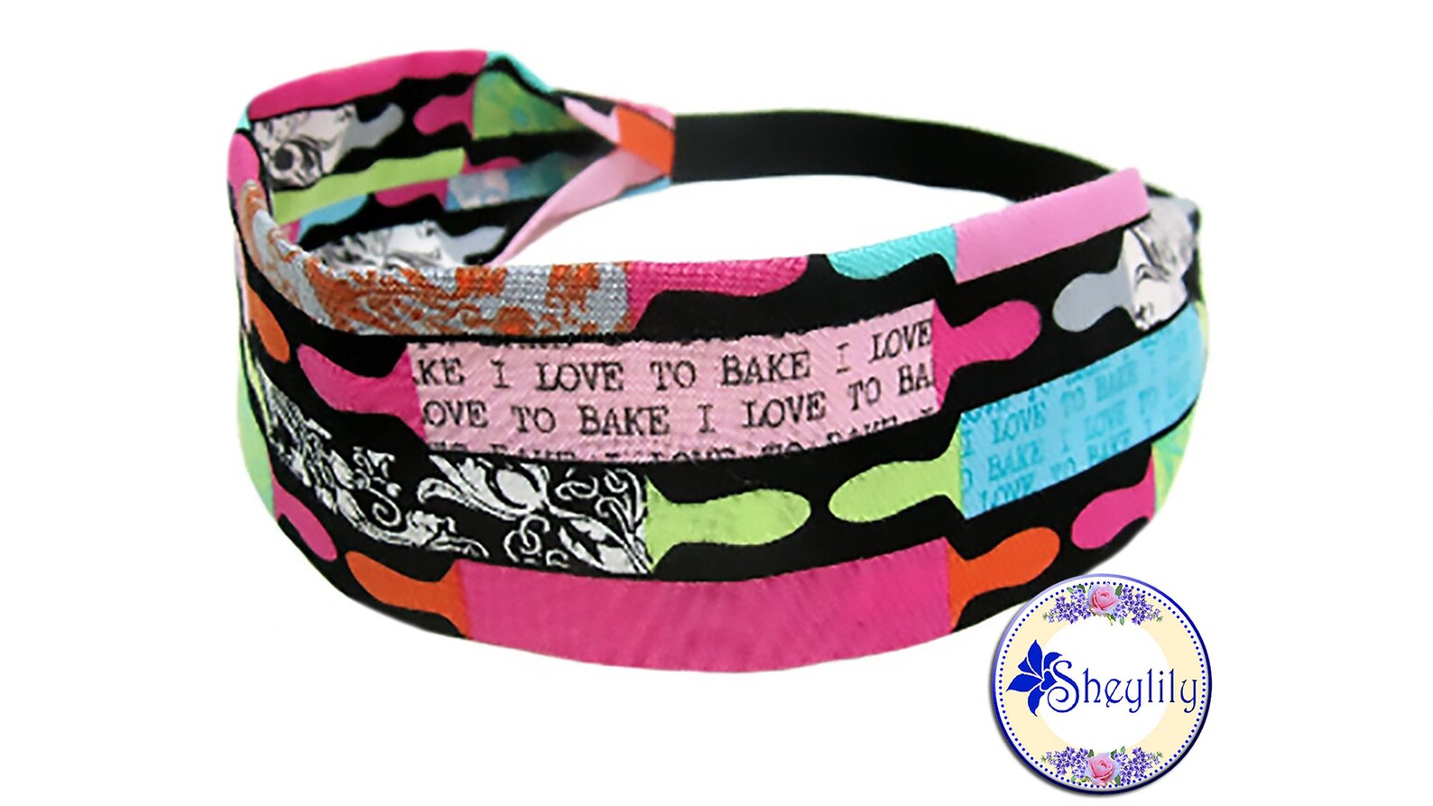 Bakers Headband for Women I Love To Bake Rolling Pin Print Etsy