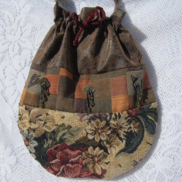 Retro Vintage Handbag Purse Shoulder Bag Handmade Handcrafted