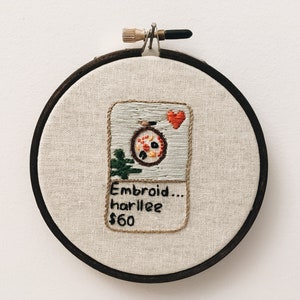 Embroidery hoop Etsy embroidery listing hand embroidered 4 wall hanging image 3