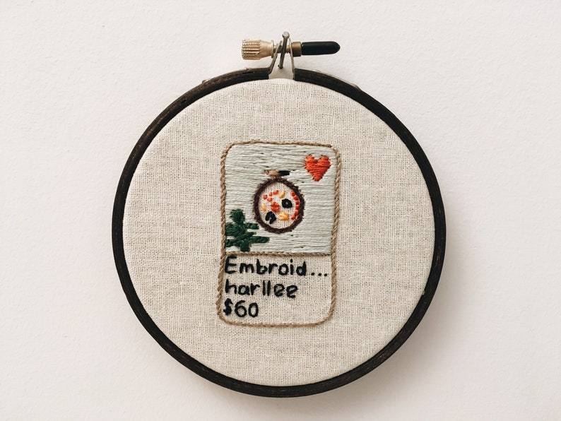 Embroidery hoop Etsy embroidery listing hand embroidered 4 wall hanging image 3