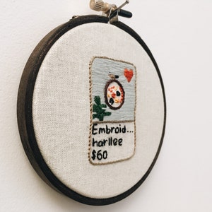 Embroidery hoop Etsy embroidery listing hand embroidered 4 wall hanging image 4