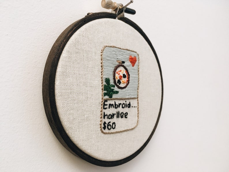 Embroidery hoop Etsy embroidery listing hand embroidered 4 wall hanging image 4