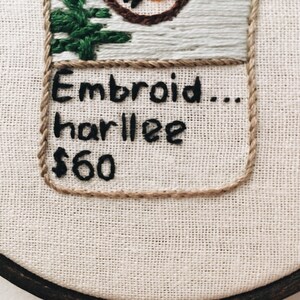 Embroidery hoop Etsy embroidery listing hand embroidered 4 wall hanging image 7