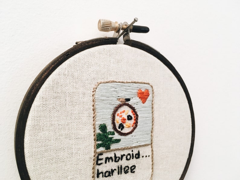 Embroidery hoop Etsy embroidery listing hand embroidered 4 wall hanging image 9