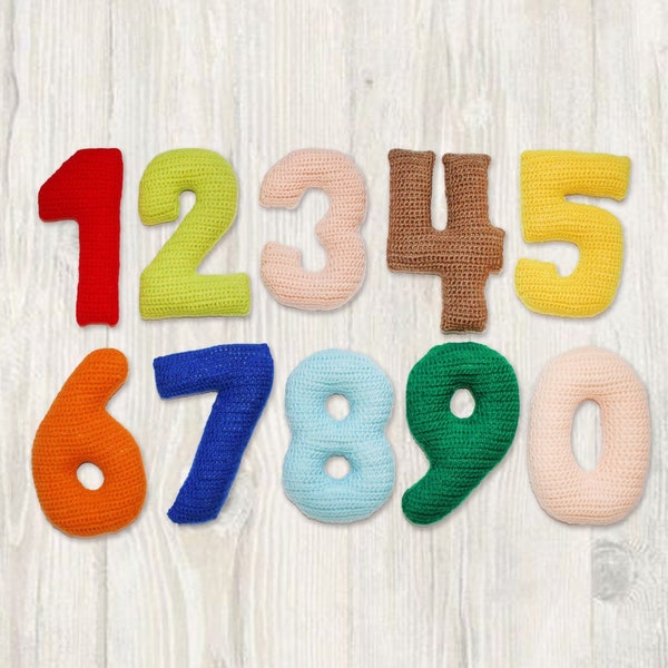 Crochet Pattern: Ten Numbers Stuffed Toys, 0-9 Soft Numbers Toy (English)