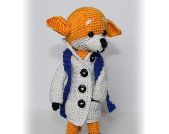 Crochet Pattern: Fred the Fox, Amigurumi Fox, Fox in the Coat (English)