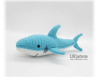 Crochet Pattern: Cute Shark Stuffed Toy, Amigurumi Shark, Amigurumi Fish, Crochet Fish Pattern, Sea Creature Sift Toy (English)