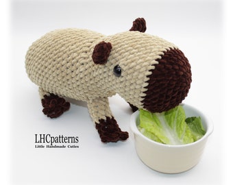 Crochet Pattern: Capybara Seamless Amigurumi Toy, Capybara Soft Toy, Crochet Capybara (English)