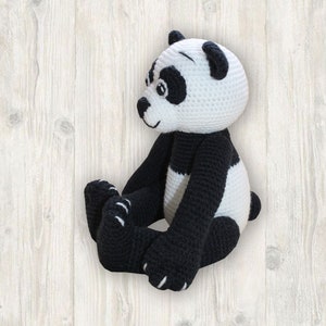 Patrón de crochet: oso panda, animal del zoológico de crochet (inglés)