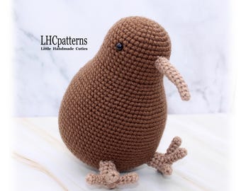 Crochet Pattern: Kiwi Bird, Amigurumi Kiwi Bird Soft Toy (English)