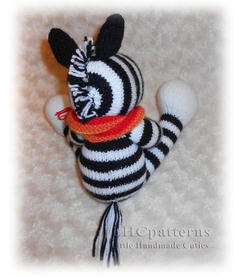 Zebra Knitting Pattern an Extremely Soft Huggable and Cute Etsy