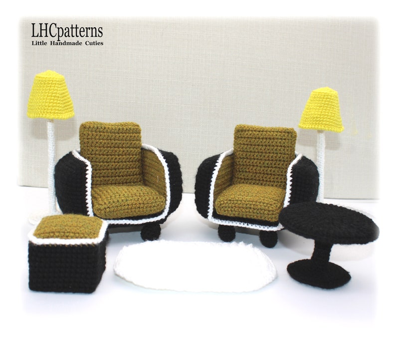 Doll Furniture Set Crochet Pattern