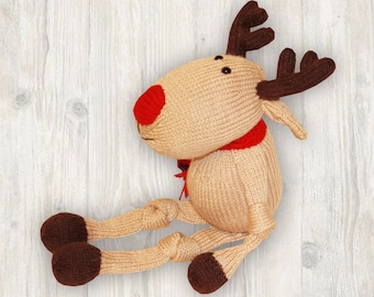 Knitting Pattern: Christmas Reindeer (English)