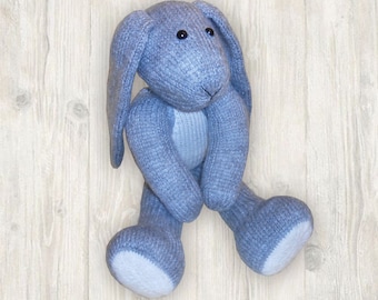 Bunny Knitting Pattern, Knitted Bunny, PDF